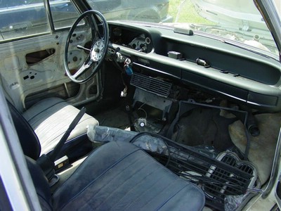 Interior stripped